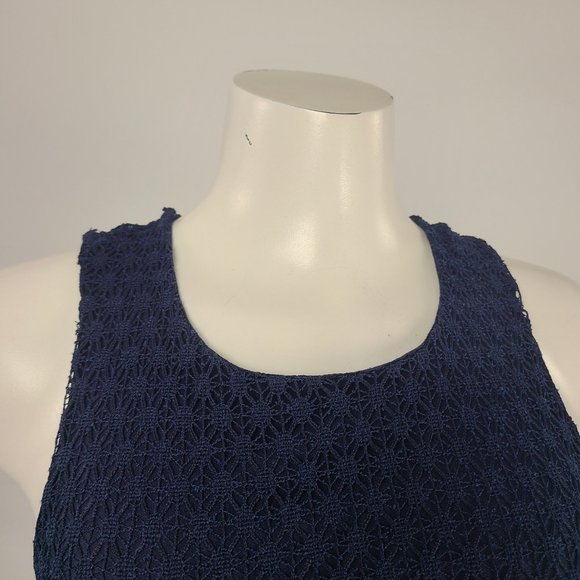 Le Chateau Navy Blue Mini Dress - Picture 3 of 14